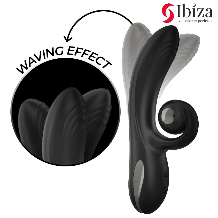IBIZA - VIBRADOR TWISTER CON ESTIMULADOR CURVE Y VIBRO - ROTACIÓN - Lover Dreams