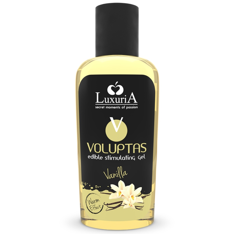 Gel de Masaje Comestible con Efecto Calor Sabor Vainilla 100 ml - INTIMATELINE LUXURIA