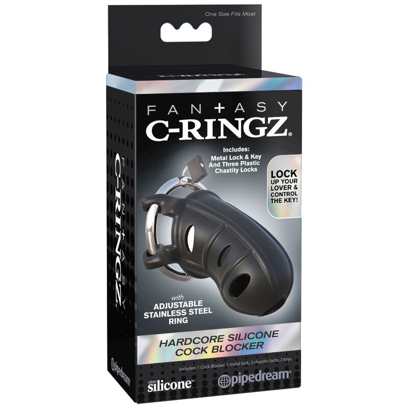 Anillo de Silicona para Pene con Jaula Fantasy C-Ringz Extreme