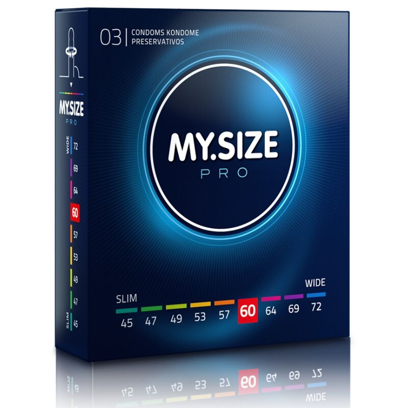 Condones MY.SIZE PRO: Ajuste Perfecto y Ultra Sensible para Cada Hombre - Calidad Vegana y Sostenible