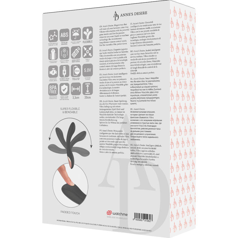 Vibrador punto G elegante con control remoto WatchMe