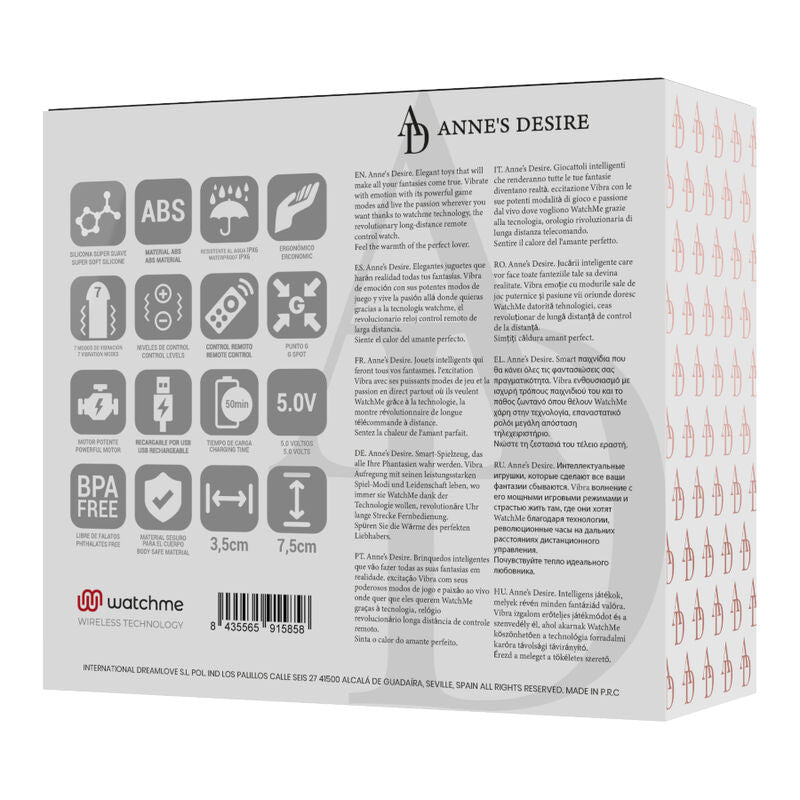 "Descubre el Placer del Futuro con ANNE'S DESIRE: Innovadores Juguetes Sexuales con Tecnología WATCHME"