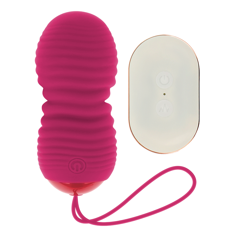 Huevo vibrador ondulado y discreto para estimular el punto G