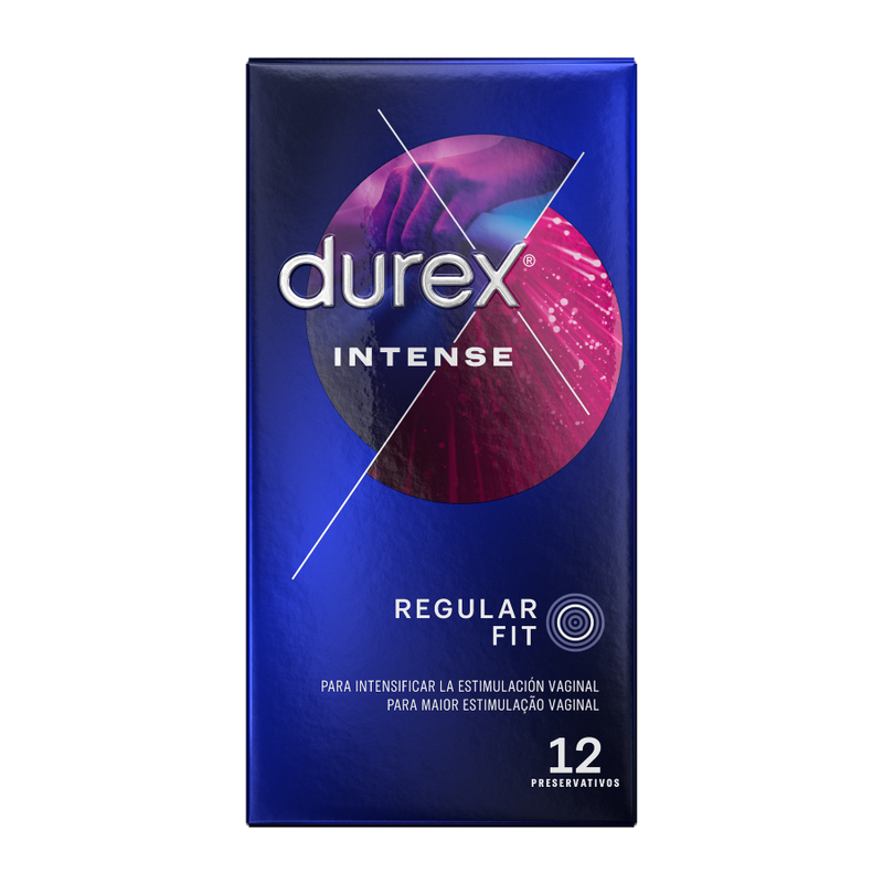 Durex Intense Orgasmic - Condones Estimulantes (Paquete de 12 Unidades)