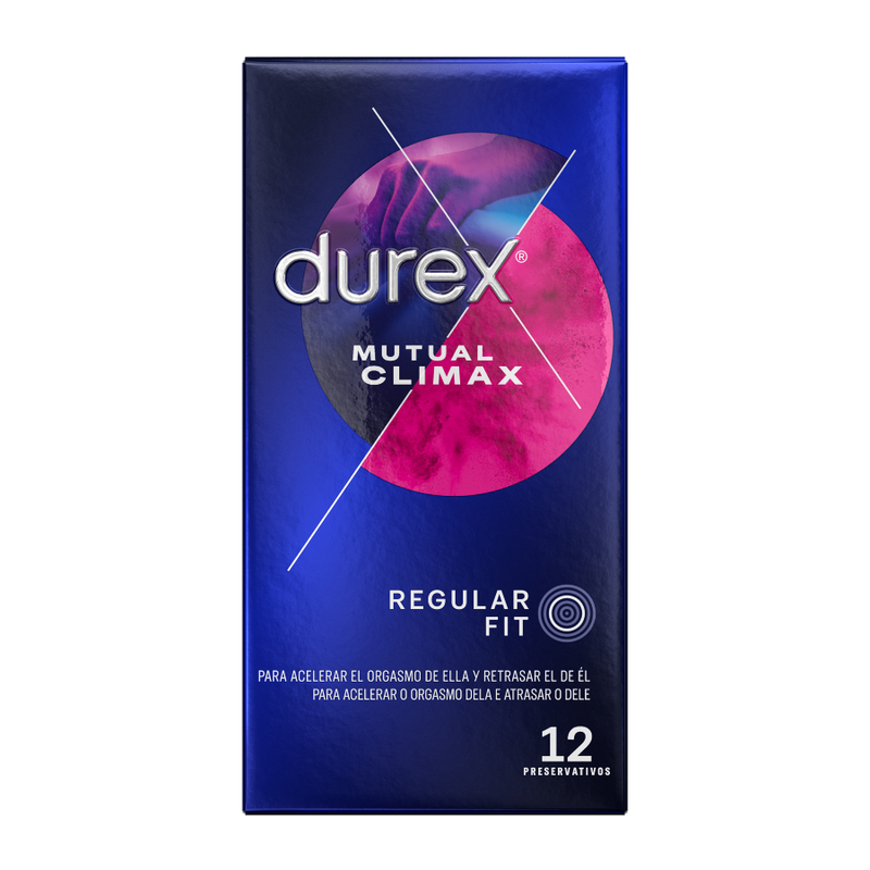 Preservativos Durex Climax Mutuo - Paquete de 12 Unidades para Placer Compartido