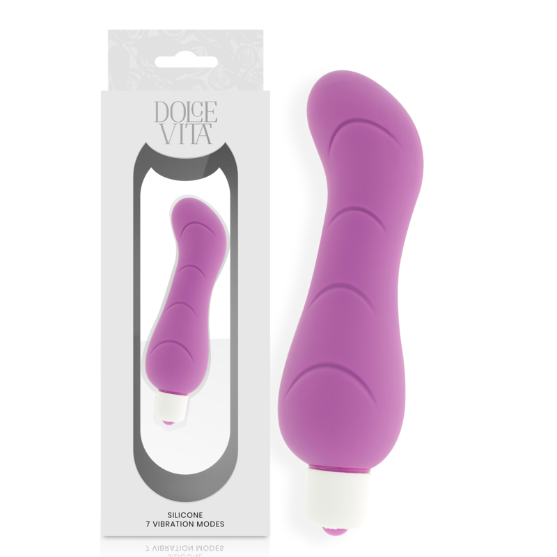 Vibrador de Punto G de Silicona Lila - Dolce Vita