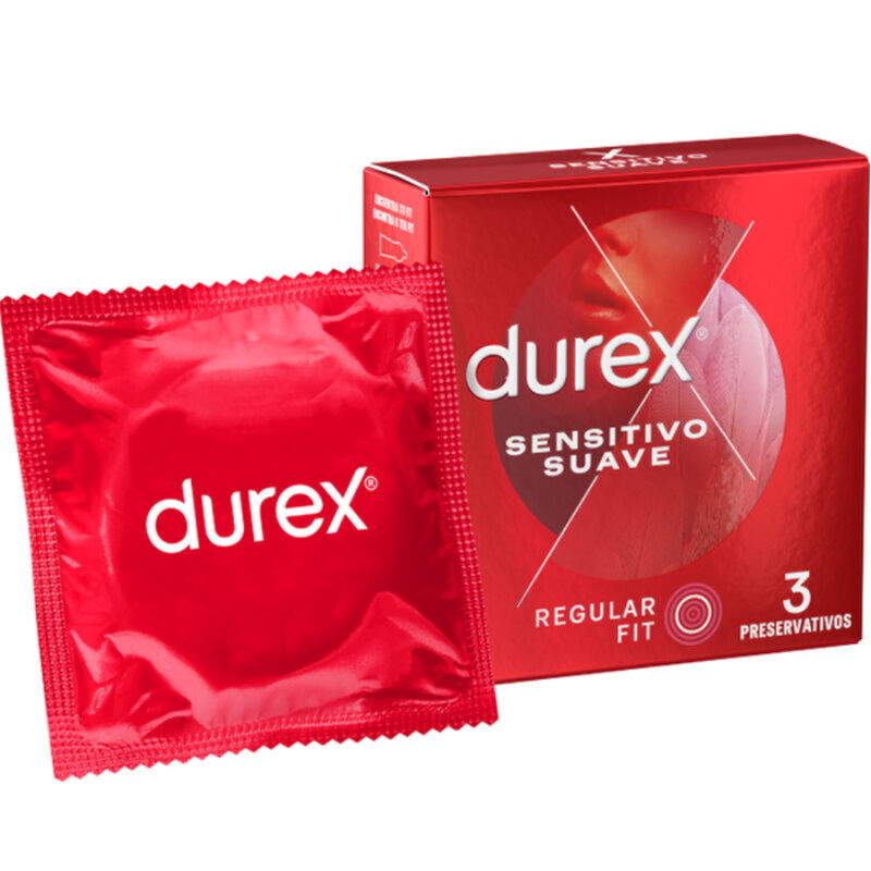 Preservativos Durex Sensitivo Suave - Pack de 3 Unidades para Máxima Delicadeza
