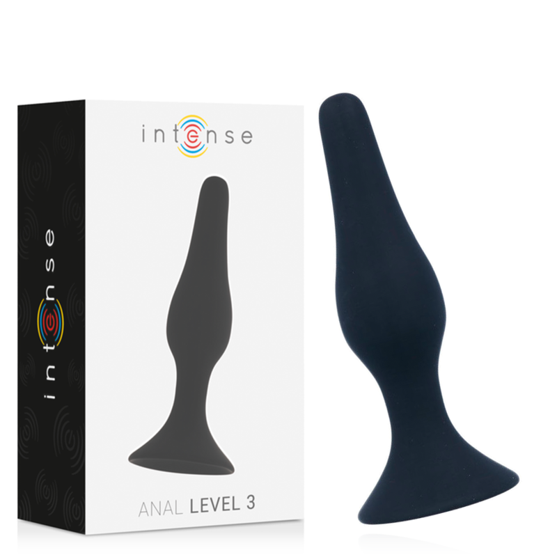 Plug Anal Nivel 3, 12.5cm, Intense Negro - Estimulación Avanzada
