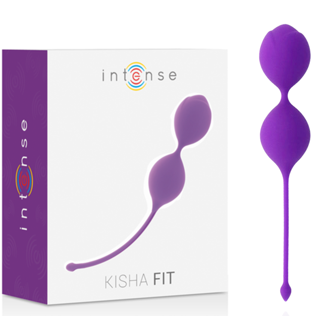 Bolas Kegel de Silicona Lila INTENSE - KISHA FIT para Ejercicios de Suelo Pélvico