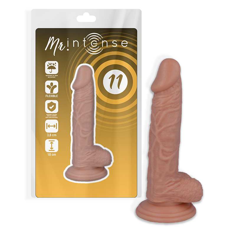Dildo Realista MR INTENSE de 18 cm con 3.8 cm de Grosor - Sensación Auténtica para el Placer.