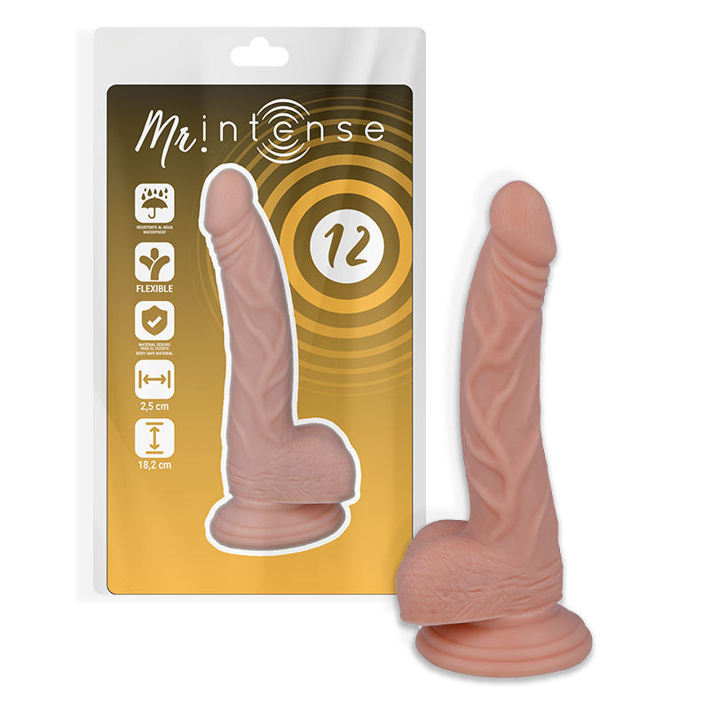 Dildo Realista MR INTENSE - 18.2 cm de Longitud, 2.5 cm de Grosor