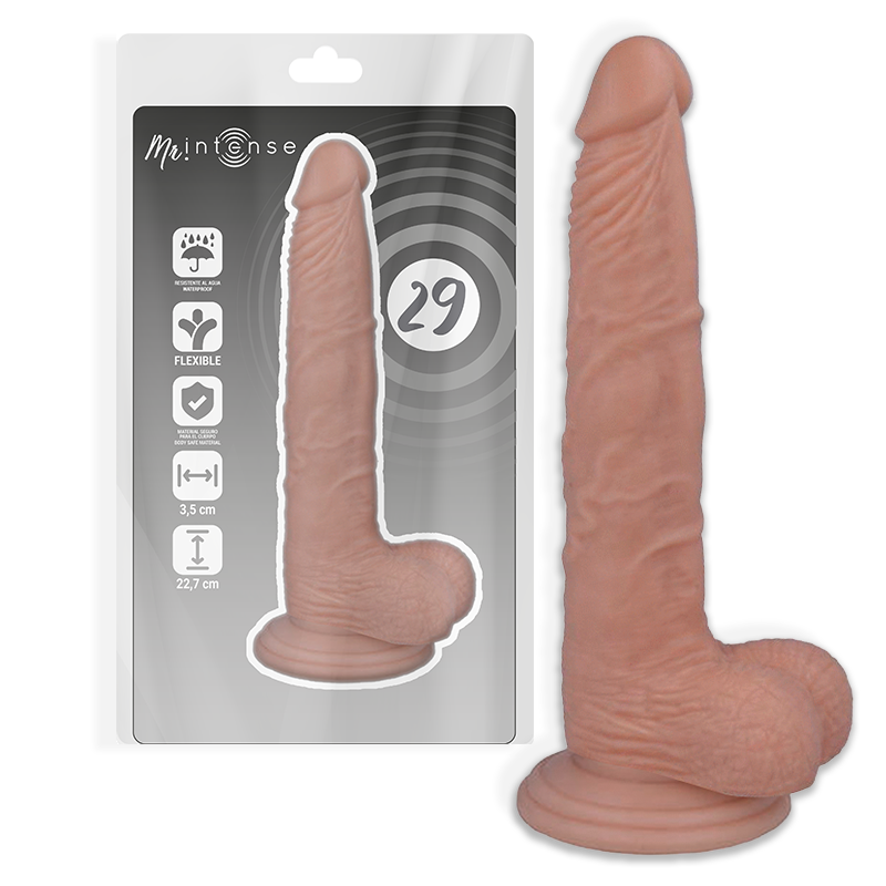 Realista Pene MR Intense de 22.7 cm x 3.5 cm - Juguete Íntimo para Adultos