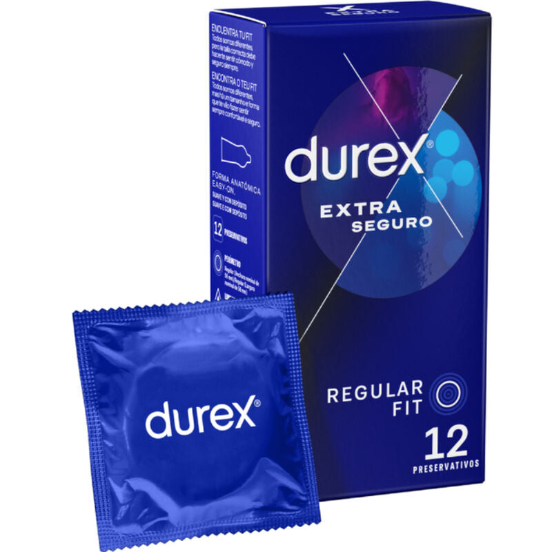 Preservativos Durex Extra Seguro - Pack de 12 unidades para mayor protección