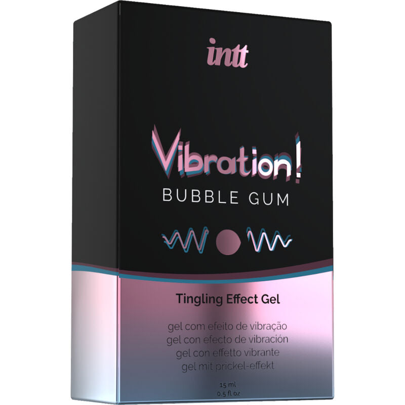 Gel Vibrador Vibration Bubble Gum de INTT: Estimulante Íntimo con Sabor a Chicle para Sensaciones Intensificadas