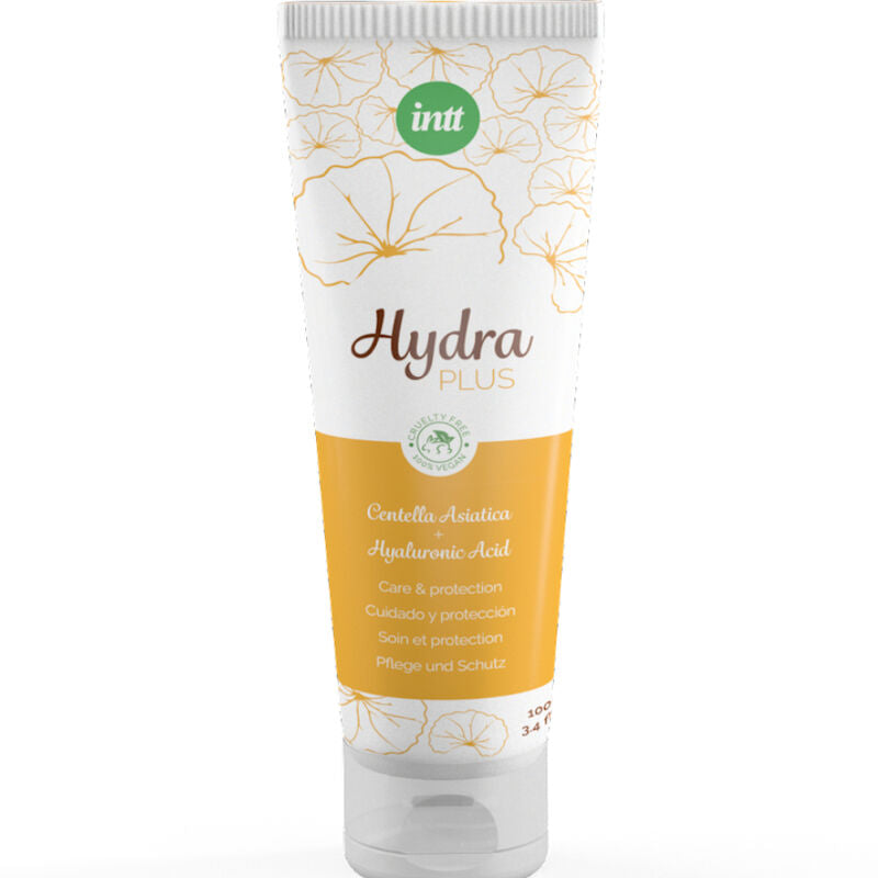 Hydra Plus Vegan Lubricant de INTT: Lubricante Vegano a Base de Agua con Centella Asiática y Ácido Hialurónico, Ideal para Juegos Eróticos y Uso Diario, Compatible con Preservativos y Juguetes (100 ml)