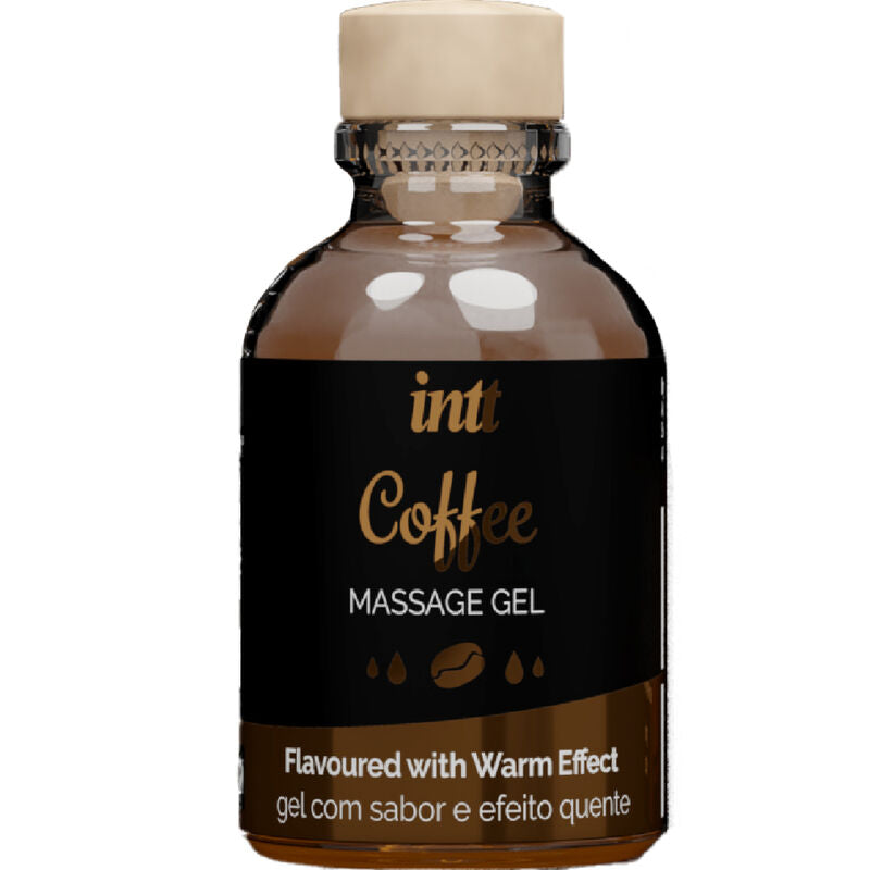 Gel de Masaje INTT Coffee: Sabor y Aroma a Café con Efecto Calor para Experiencias Sensuales