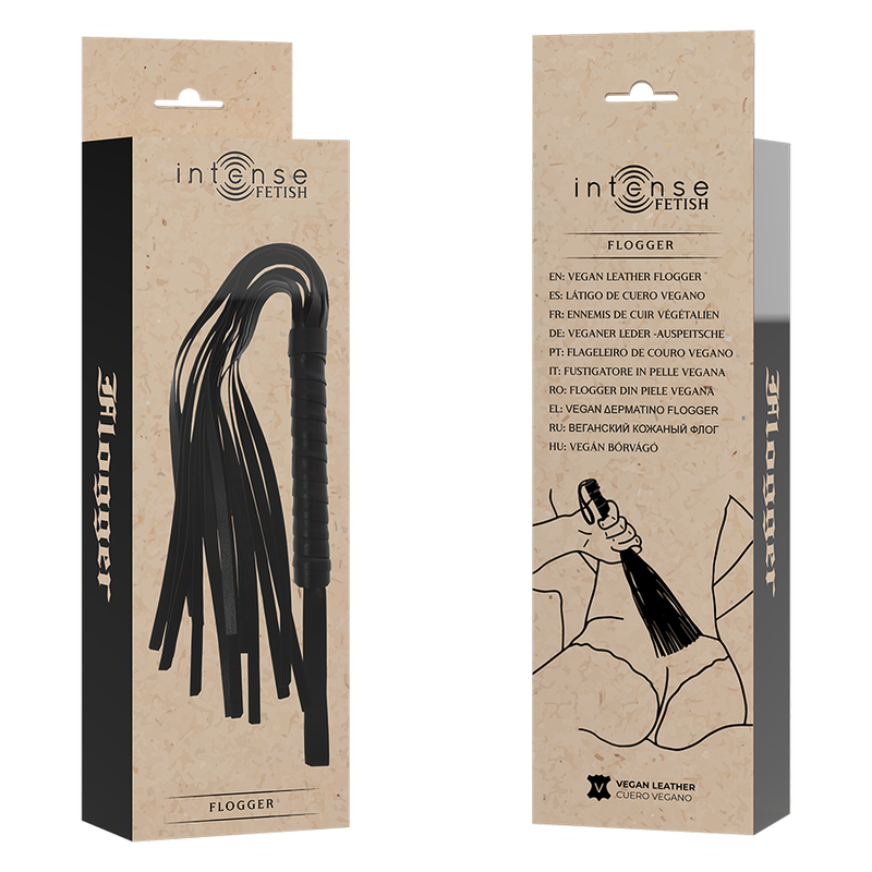 Látigo de Cuero Vegano INTENSE - Fetish Elegante y Sostenible