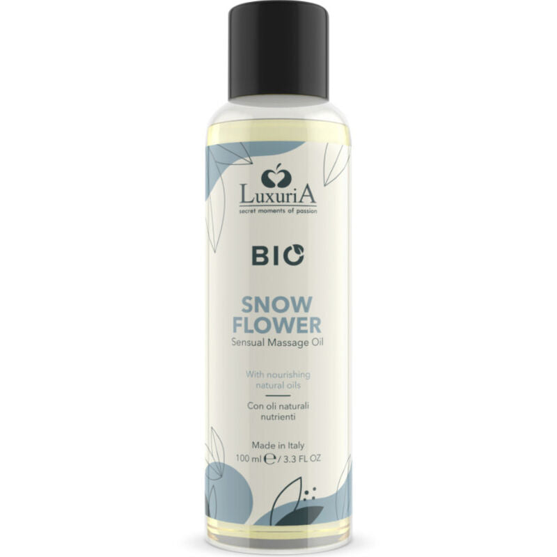 Aceite de Masaje Orgánico Snow Flower 100 ml - IntimateLine Luxuria