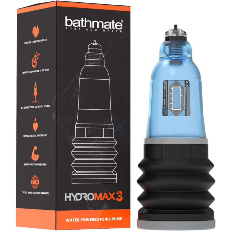 Descubre el Hydromax 3 de Bathmate: La bomba de agua para la mayoría de los hombres, ahora en Aqua Blue.