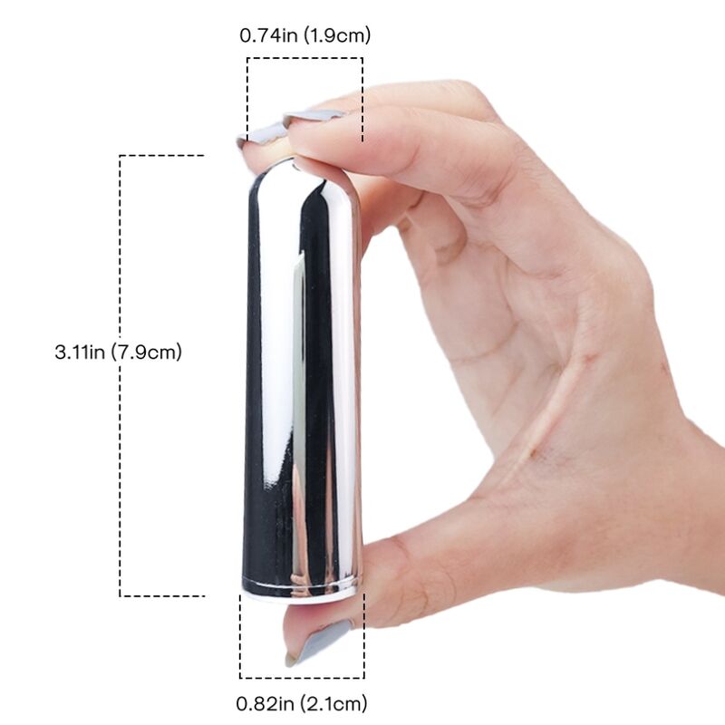 Bala Vibradora Golden ARMONY - Compacta y Potente, 2.1 cm x 7.9 cm