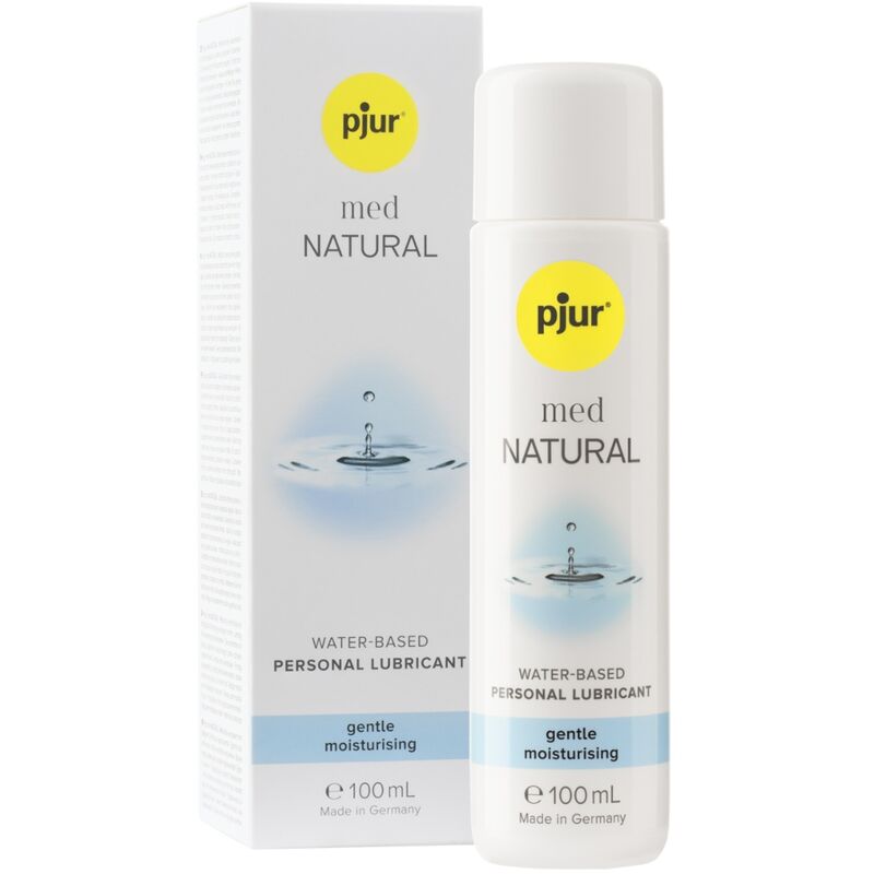 Lubricante Natural Pjur® med NATURAL Glide - Hidratación y Protección para Pieles Sensibles, 100 ml