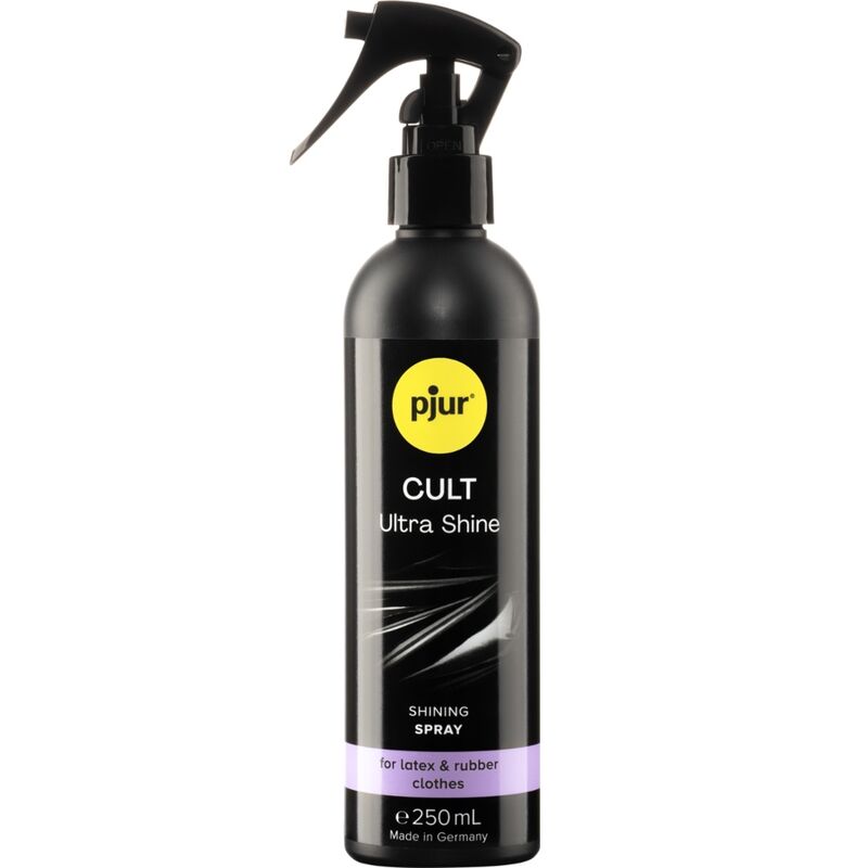 Spray Pjur CULT ULTRA SHINE: Brillo Extremo y Cuidado Duradero para Ropa de Látex y Goma
