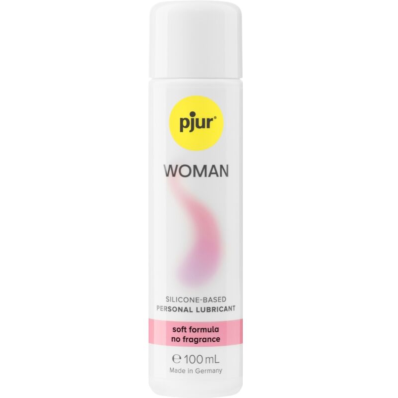 Pjur Woman Lubricante de Silicona: Suavidad y Sensibilidad para el Cuidado Íntimo Femenino - Ideal para Masajes Relajantes y Momentos de Placer Duradero (100 ml)