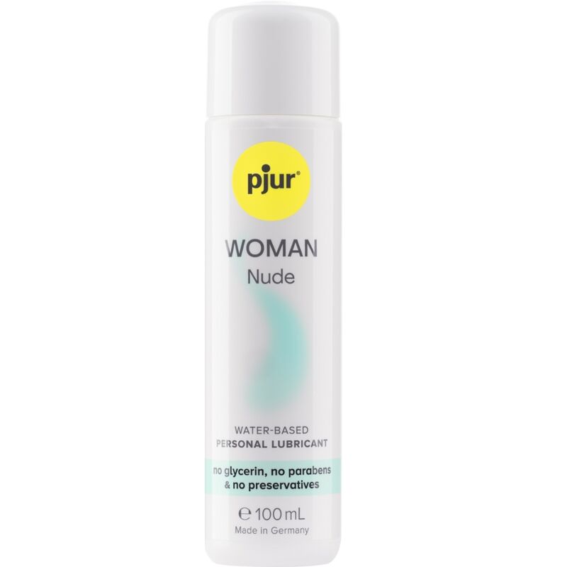 Lubricante Pjur Woman Nude: Ideal para Piel Sensible y Consciente, Sin Aditivos ni Conservantes, Calidad Premium de 100 ml