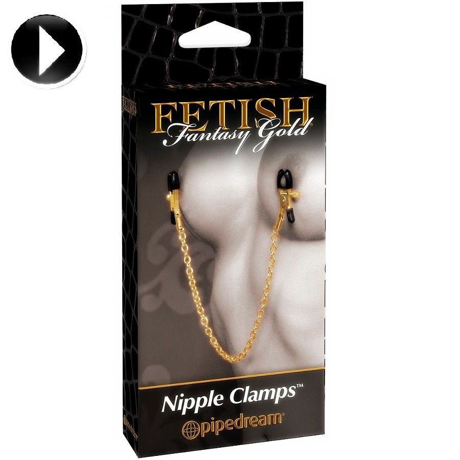 Pinzas Sensuales para Pezones - Fetish Fantasy Gold