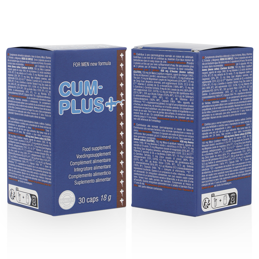 Cápsulas Cum Plus: Mejora tu Fertilidad y Bienestar Masculino con Zinc y Selenio Naturales