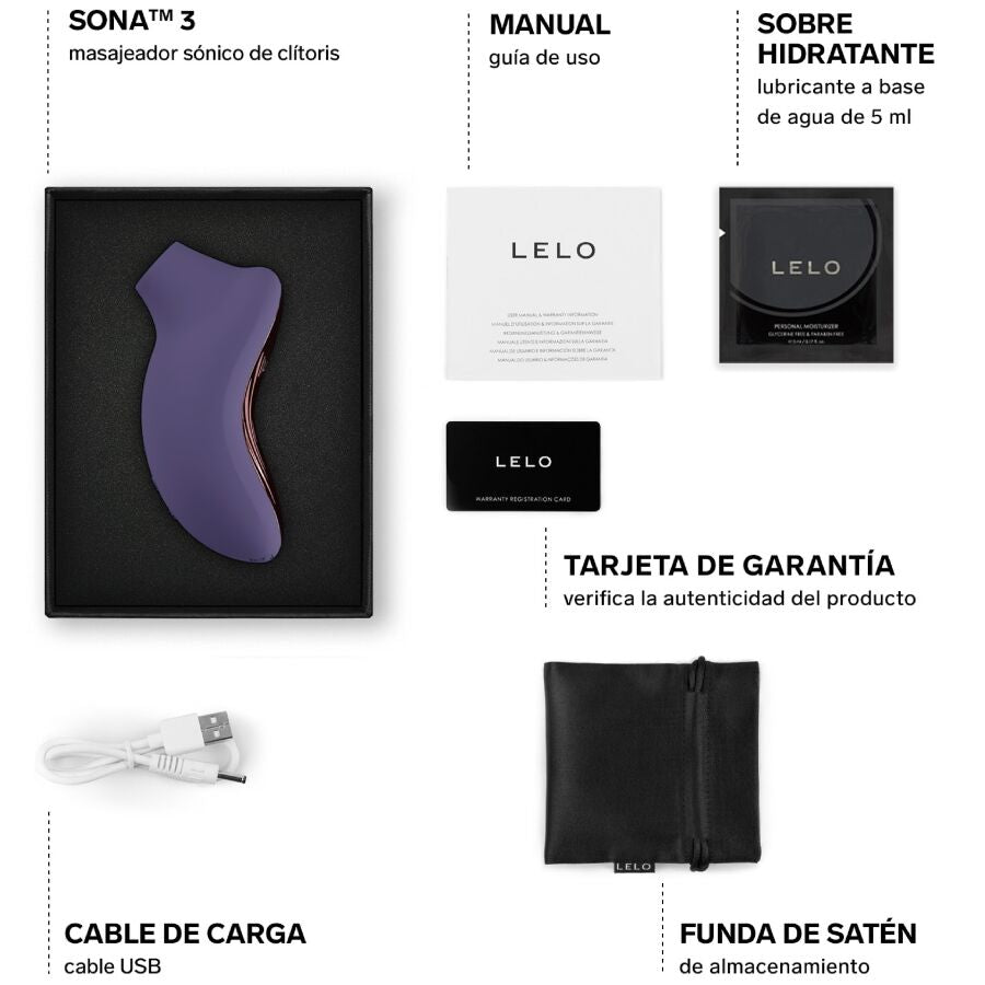 LELO - SONA 3 MASAJEADOR SÓNICO DE CLÍTORIS BLANCO