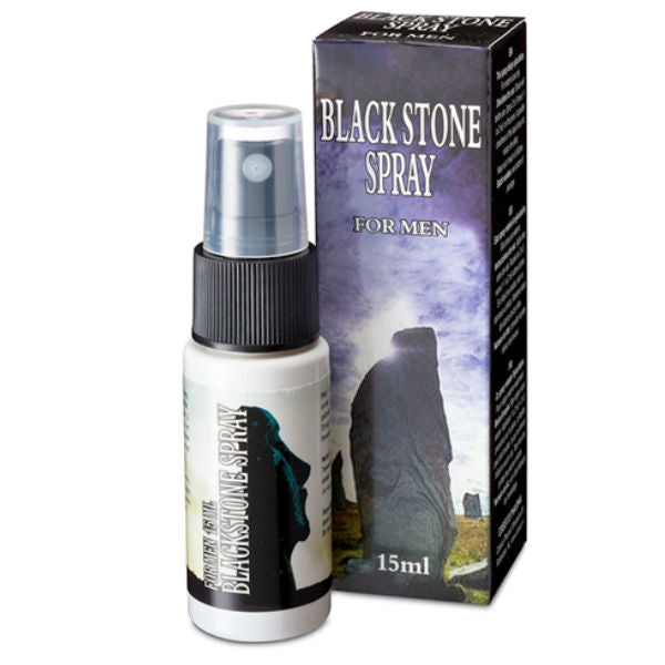 Spray Retardante Masculino Black Stone Cobeco 15ml - Prolonga el Placer