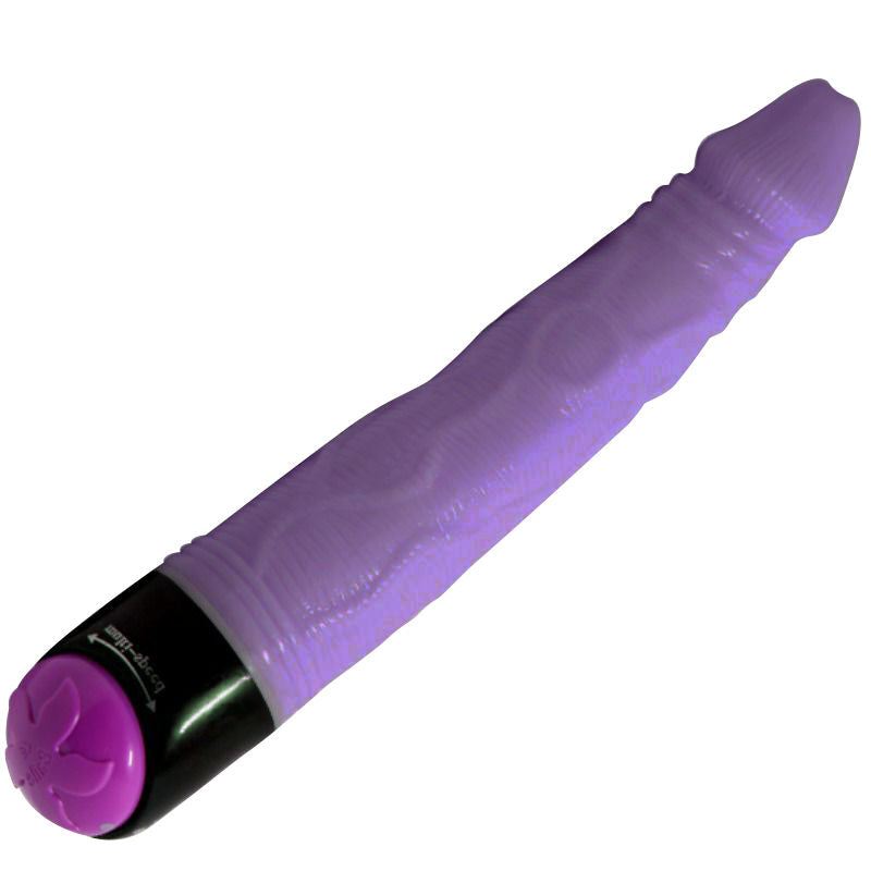 "Descubre el Placer Inigualable: Vibrador Realístico Lila de Suave Textura y Potentes Vibraciones"