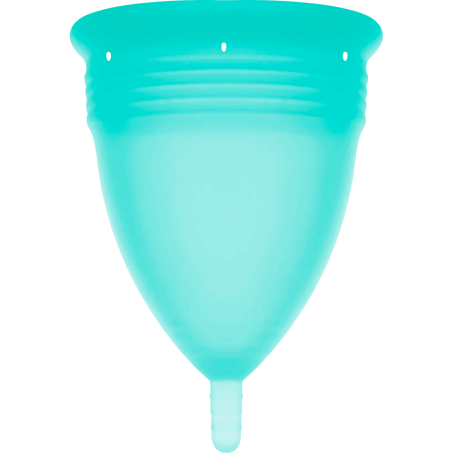 Copa Menstrual de Silicona Aquamarina Talla L - STERCUP Aprobada por FDA