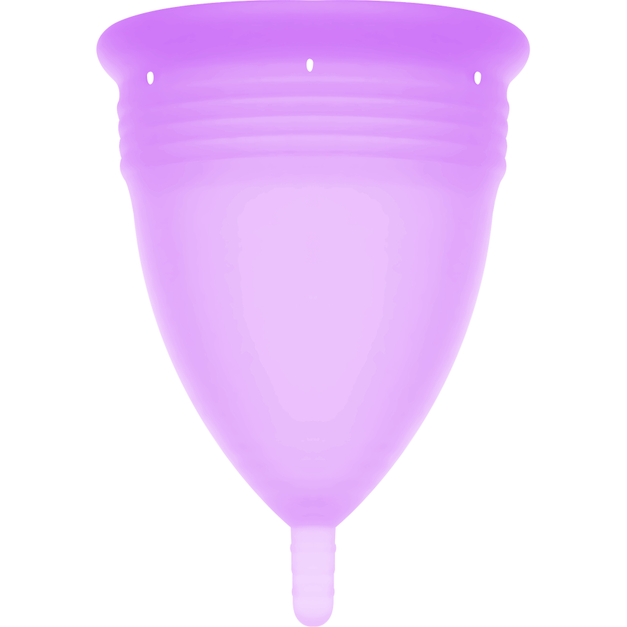Copa Menstrual de Silicona Lila STERCUP - Aprobada por la FDA, Talla S