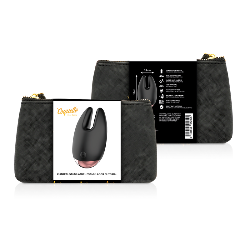 Vibrador Recargable Clitorial Coquette Chic Desire®: Estimulación de Clítoris Suave y Potente con 10 Patrones de Vibración