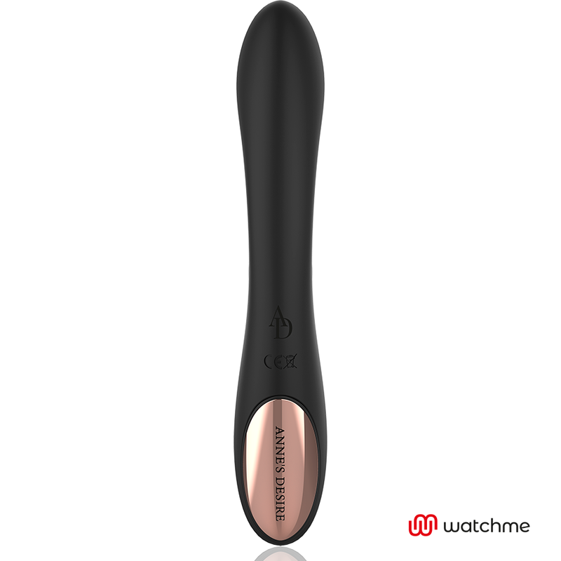 Vibrador Rabbit Negro con Control Remoto y Tecnología WatchMe - ANNE'S DESIRE
