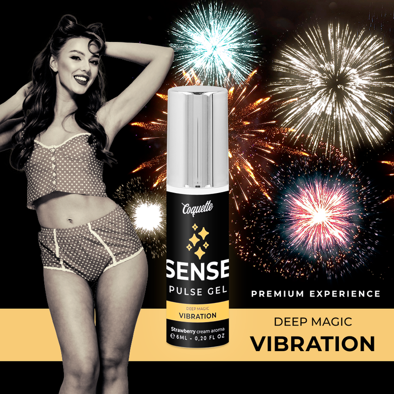 Descubre Coquette Sense Chic Desire Pulse Gel: el revolucionario vibrador líquido natural y vegano para una experiencia erótica intensa de hasta 30 minutos.