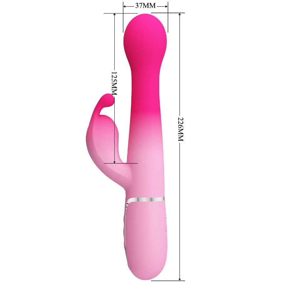 PRETTY LOVE - DEJON VIBRADOR RABBIT 3 EN 1 MULTIFUNCIÓN ROSA - Lover Dreams