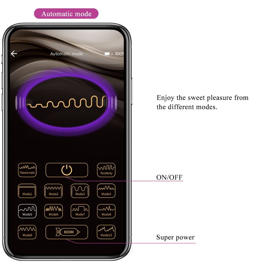 PRETTY LOVE - LEVIATHAN VIBRADOR CONTROLADO POR APP MORADO - Lover Dreams
