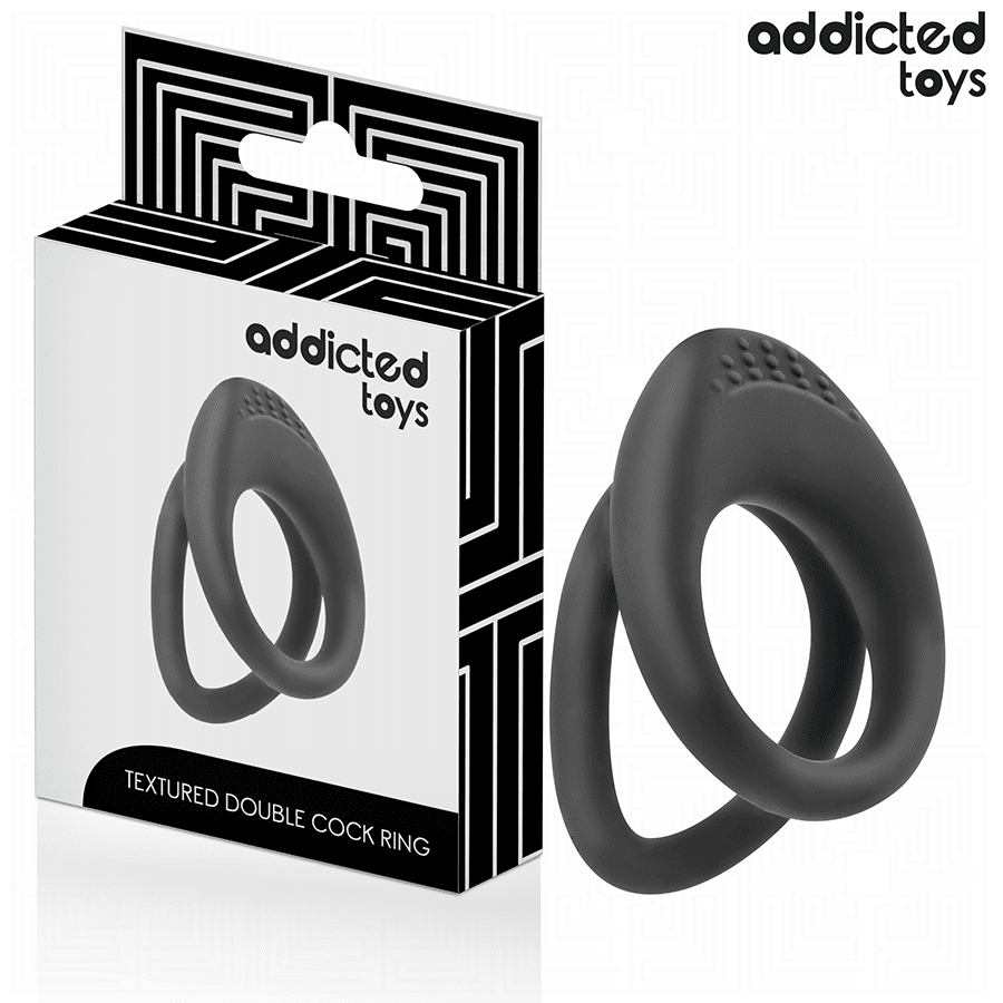 ADDICTED TOYS - ANILLO TEXTURIZADO DOBLE PARA EL PENE - Lover Dreams