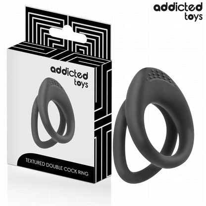 ADDICTED TOYS - ANILLO TEXTURIZADO DOBLE PARA EL PENE - Lover Dreams