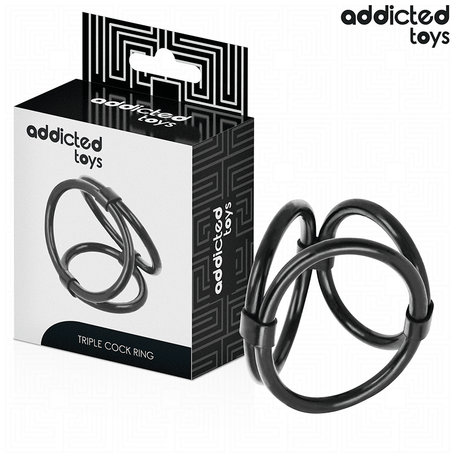 ADDICTED TOYS - ANILLO TRIPLE PARA EL PENE - Lover Dreams