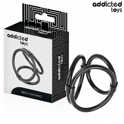 ADDICTED TOYS - ANILLO TRIPLE PARA EL PENE - Lover Dreams