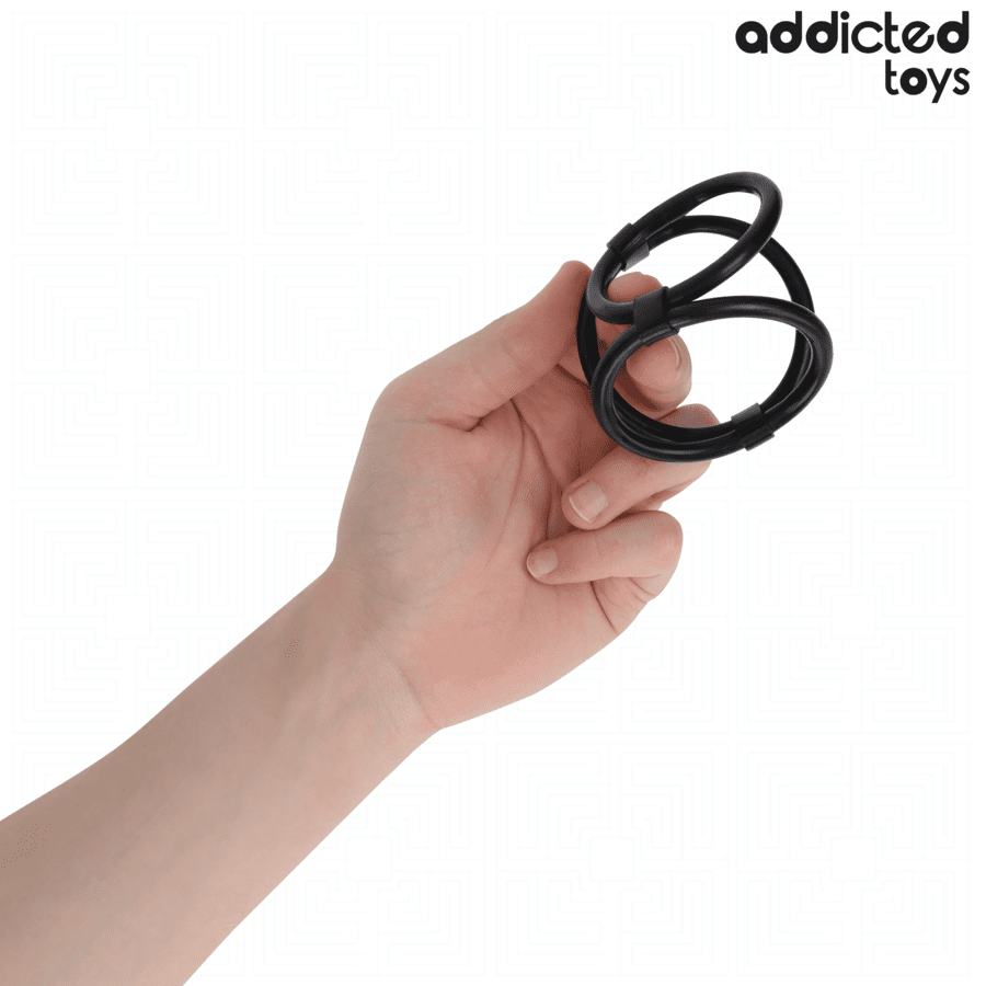 ADDICTED TOYS - ANILLO TRIPLE PARA EL PENE - Lover Dreams