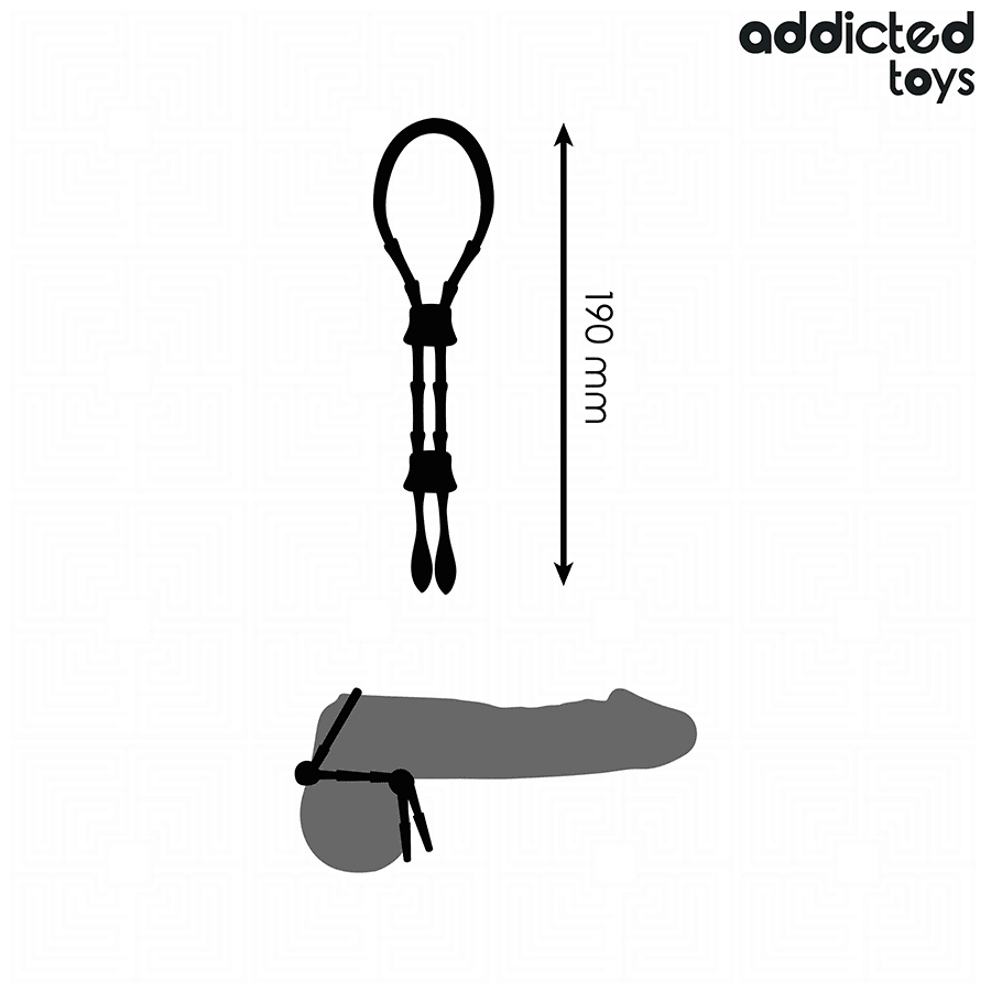 ADDICTED TOYS - CUERDA SILICONA AJUSTABLE PARA EL PENE - Lover Dreams