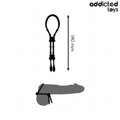 ADDICTED TOYS - CUERDA SILICONA AJUSTABLE PARA EL PENE - Lover Dreams