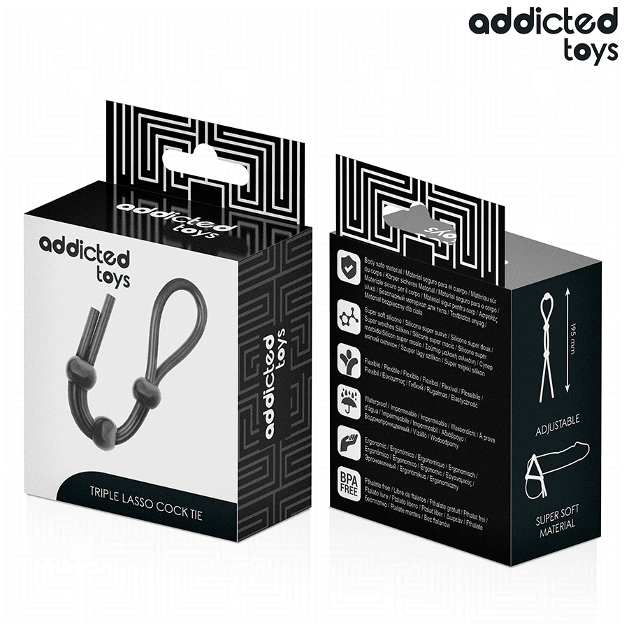 ADDICTED TOYS - CUERDA SILICONA PARA EL PENE DE LAZO TRIPLE - Lover Dreams