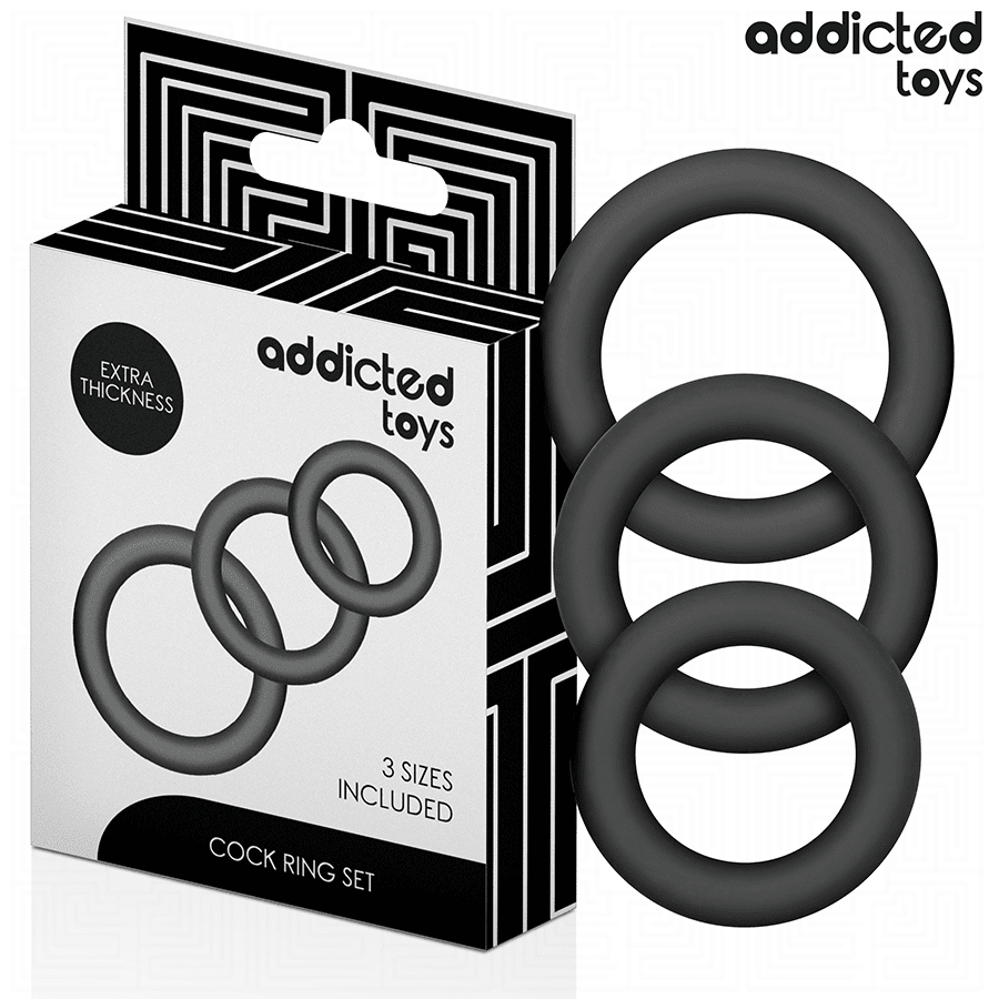 ADDICTED TOYS - SET DE ANILLOS SILICONA MODELO 1 - Lover Dreams