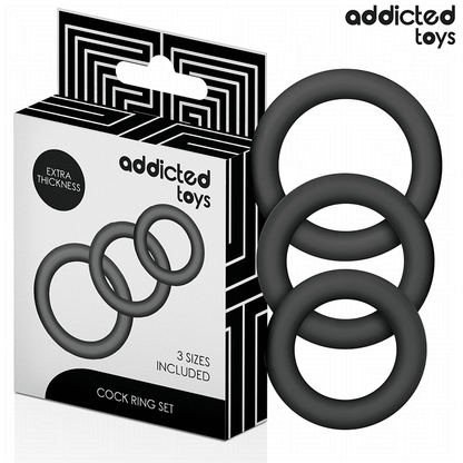 ADDICTED TOYS - SET DE ANILLOS SILICONA MODELO 1 - Lover Dreams